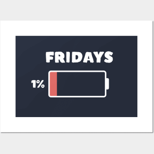 Low Battery TGIF Friday Posters and Art